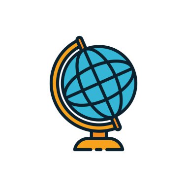 İzole edilmiş küresel küre vektör tasarımı