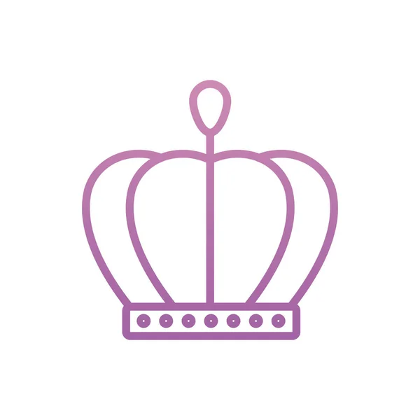 Ізольована королівська корона Векторний дизайн — стоковий вектор