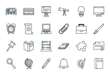 İzole okul simgesi vektör dizaynı