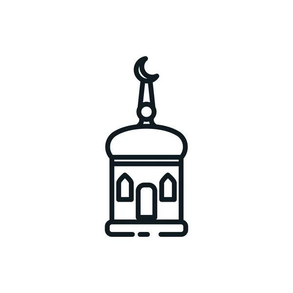 Islam iglesia símbolo vector diseño — Vector de stock