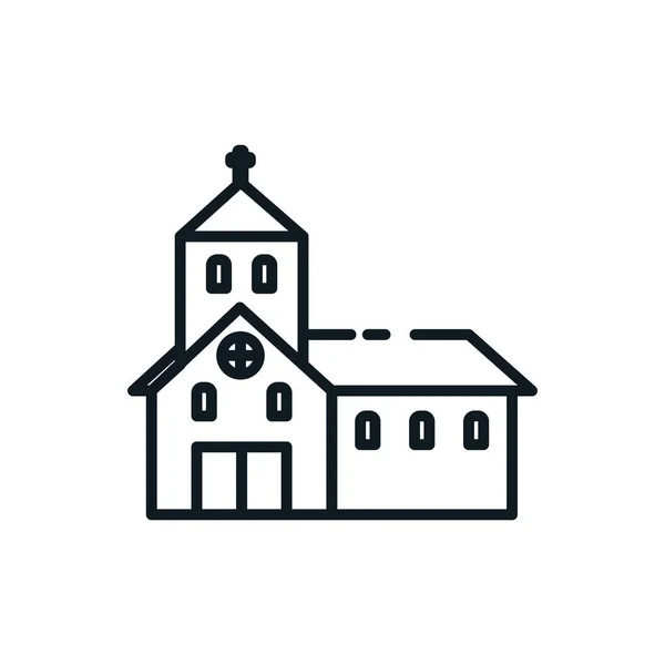 Hıristiyan ve katolik kilise sembol tasarımı — Stok Vektör