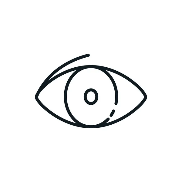 Isolato disegno vettoriale icona occhio — Vettoriale Stock