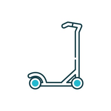 Isolated scooter vehicle vector design