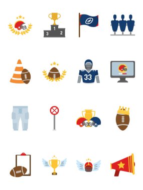 Amerikan Futbol Simgesi Vektör Tasarımı