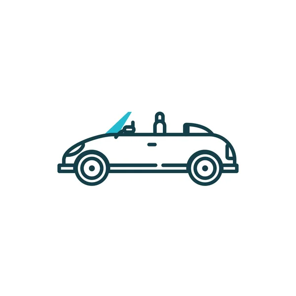 Isolated roadster car vehicle vector design — 스톡 벡터
