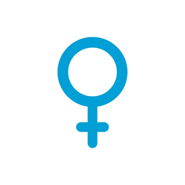 Изолированный женский гендерный вектор — стоковый вектор