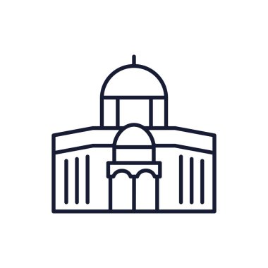 İzole İslam kilisesi vektör tasarımı