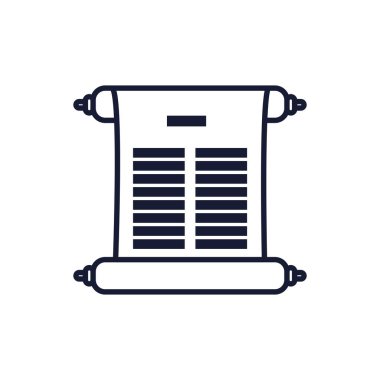 Yahudilik torah sembolü vektör tasarımı