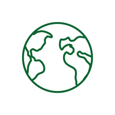 İzole edilmiş dünya küresi vektör tasarımı