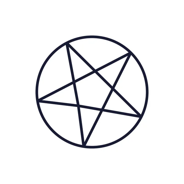 Geïsoleerde satanisme symbool vector ontwerp — Stockvector