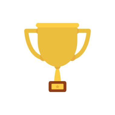 İzole edilmiş altın kupa vektör tasarımı