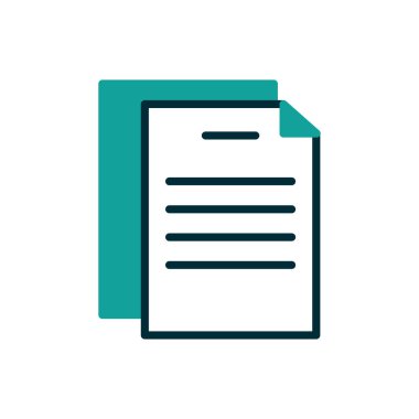 İzole edilmiş veri belgesi vektör tasarımı