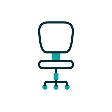 İzole ofis koltuğu vektör tasarımı