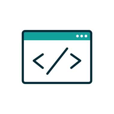 İzole edilmiş web sayfası vektör tasarımı