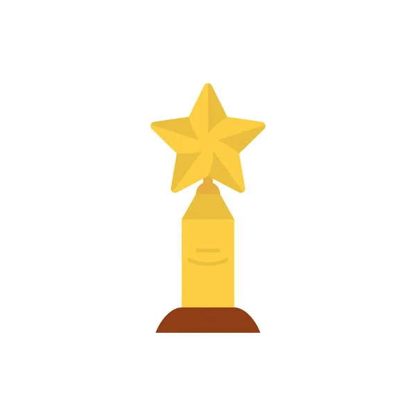 Isoliertes Gold Star Trophy Vektor Design — Stockvektor