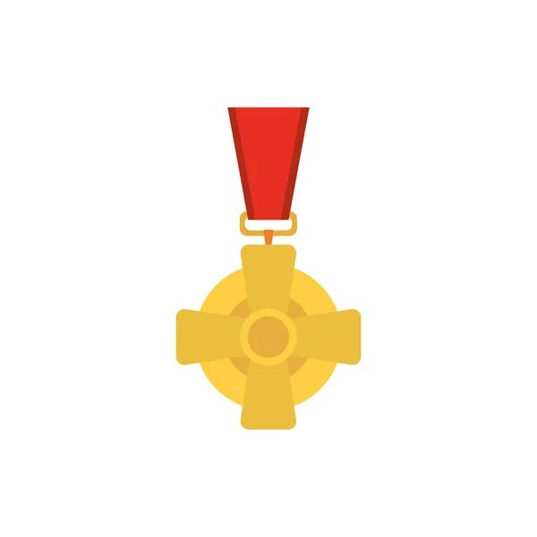 Изолированный вектор золотой медали — стоковый вектор