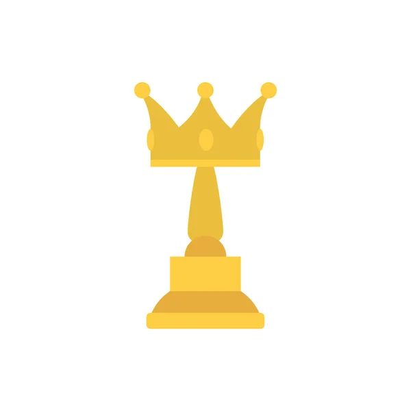Design de vetor de troféu coroa de ouro isolado — Vetor de Stock