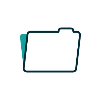 İzole edilmiş dosya simgesi vektör tasarımı