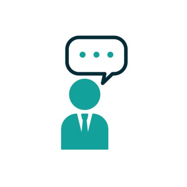 Kabarcık vektör tasarımı ile izole edilmiş insan avatar profili