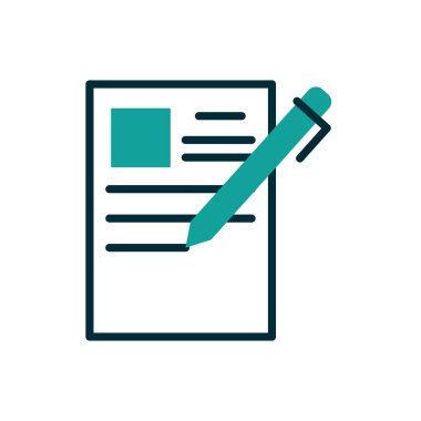 Kalem vektör tasarımı ile izole edilmiş veri belgesi