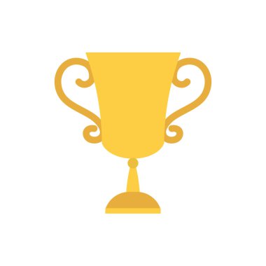 İzole edilmiş altın kupa vektör tasarımı