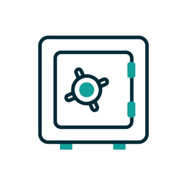 İzole edilmiş para kasası vektör tasarımı