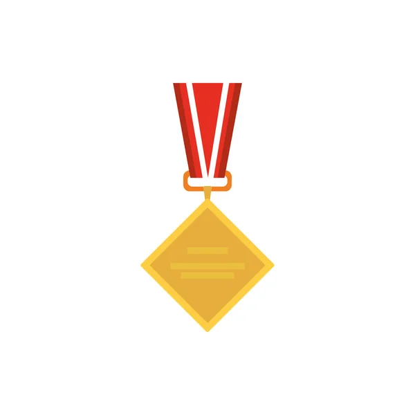 Isolé conception vectorielle médaille d'or — Image vectorielle