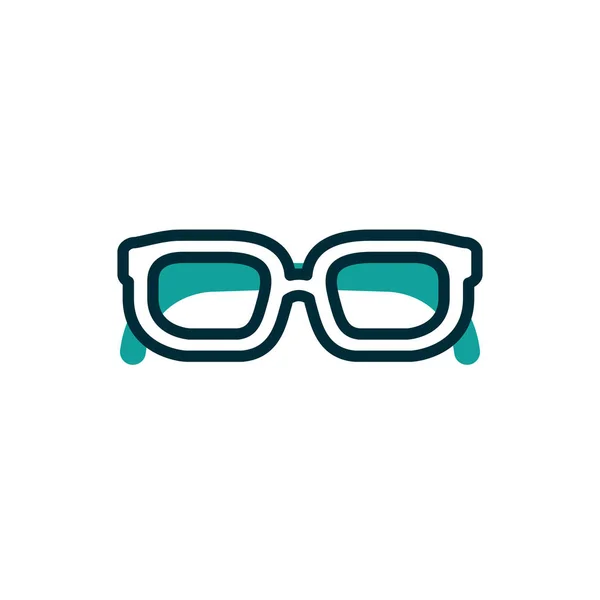 İzole edilmiş gözlük simgesi vektör tasarımı — Stok Vektör
