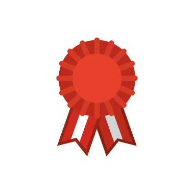 İzole edilmiş kırmızı mühür vektör tasarımı