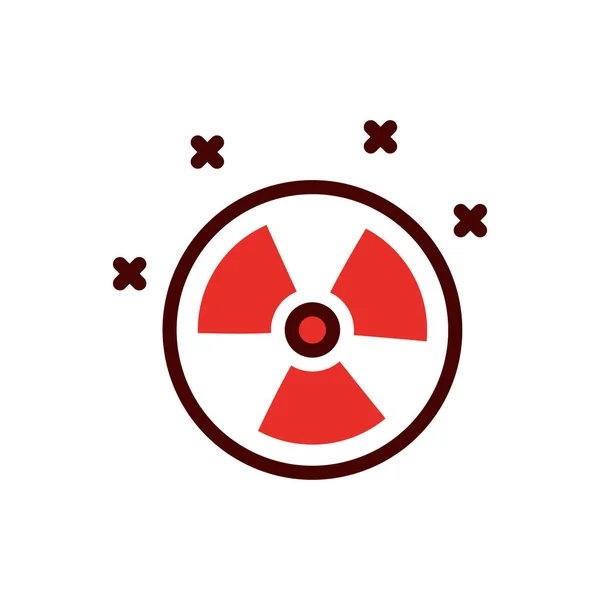 Isolated industrial hazard vector design — 스톡 벡터