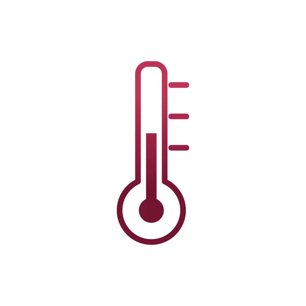 Isoliertes Thermometer-Instrumentenvektordesign — Stockvektor