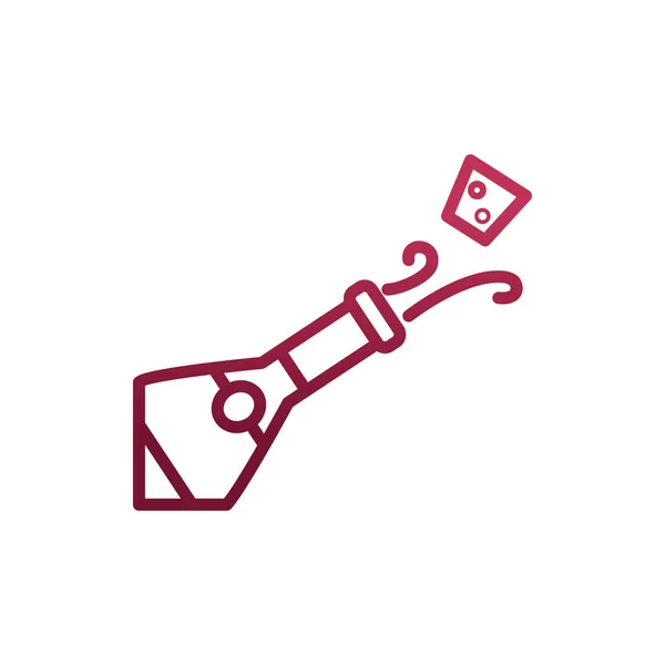 Geïsoleerde wijnfles en kurk vector ontwerp — Stockvector