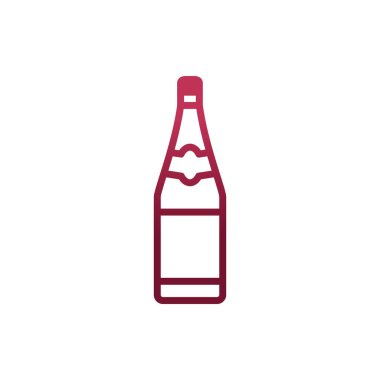 Ayrı şarap şişesi vektör tasarımı
