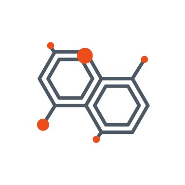 Isolated black and orange virus vector design