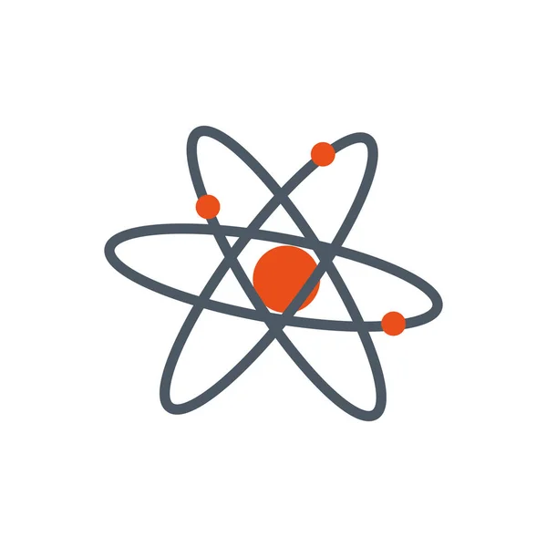 Isolierte Chemie Atom-Vektor-Konstruktion — Stockvektor