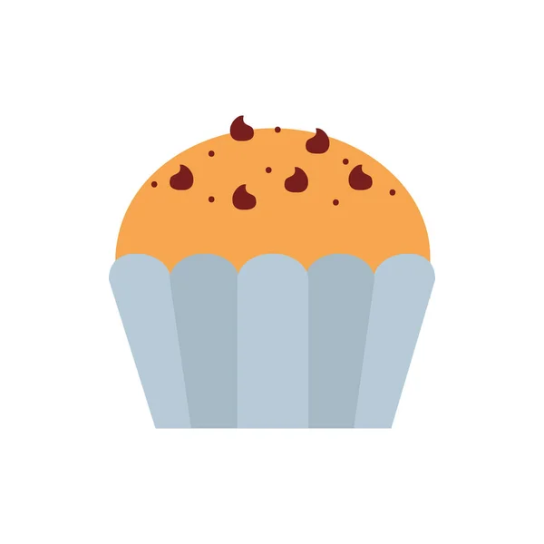 Design de vetor de muffin doce isolado —  Vetores de Stock