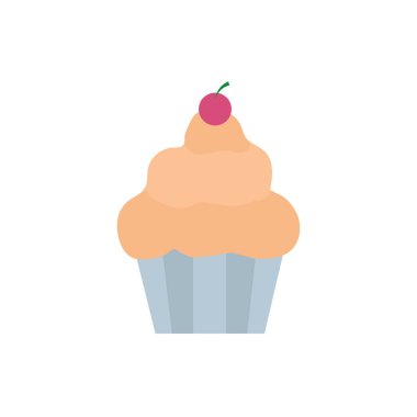 İzole edilmiş tatlı kek vektör tasarımı