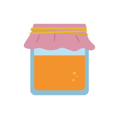 İzole edilmiş tatlı bal kavanozu vektör tasarımı