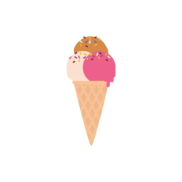 Isolated ice cream vector design — 스톡 벡터