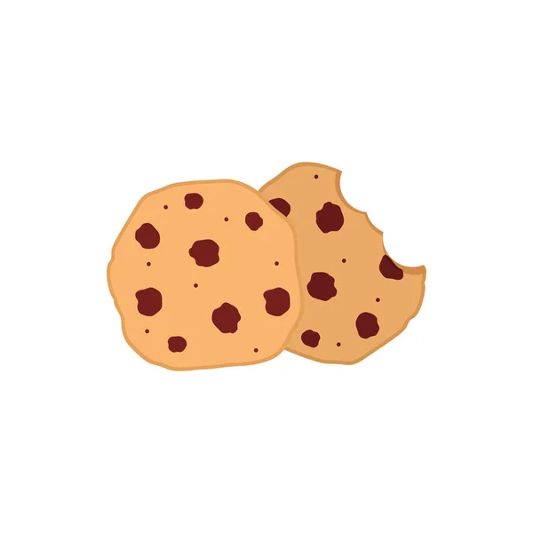 Conception vectorielle de cookies doux isolés — Image vectorielle