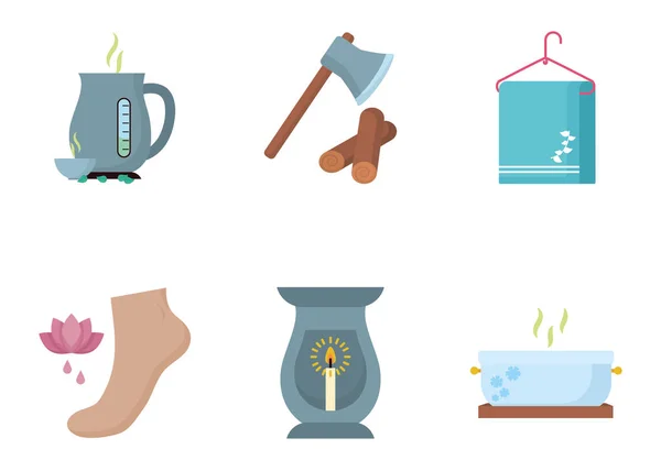 Isolated spa center icon set vector design — ストックベクタ