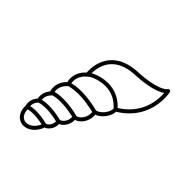 İzole kabuk siluet biçim ikon vektör tasarımı