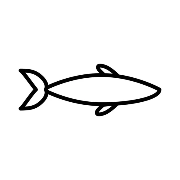 Isolé requin silhouette style icône vectoriel design — Image vectorielle