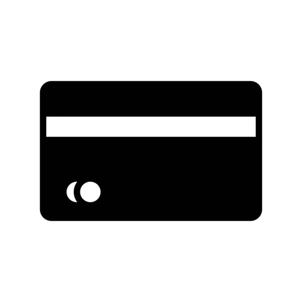 Geïsoleerd geld credit card silhouet stijl pictogram vector ontwerp — Stockvector