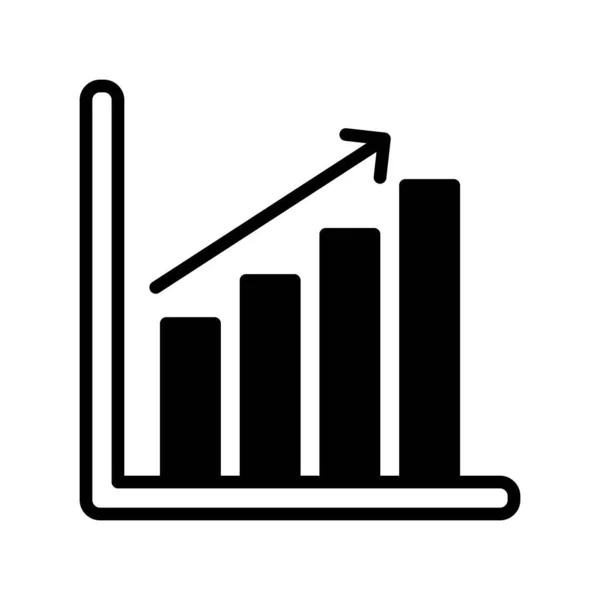 Isolierte Workflow-Balken Silhouette Stil-Symbol-Vektor-Design — Stockvektor