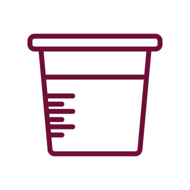 İzole edilmiş cam çizgi biçim ikon vektör tasarımı