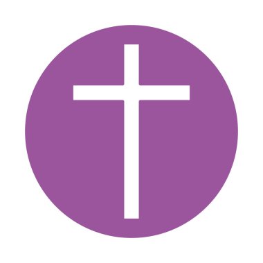 Hıristiyan ve katolik blok biçim vektör tasarımı