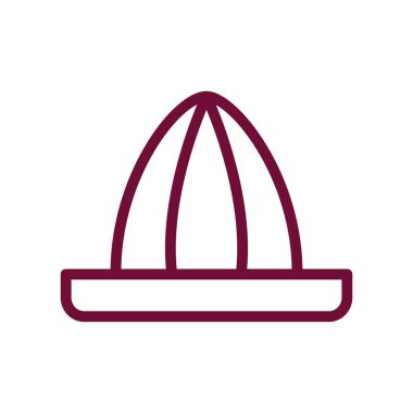 İzole edilmiş meyve sıkacağı çizgisi biçim vektör tasarımı