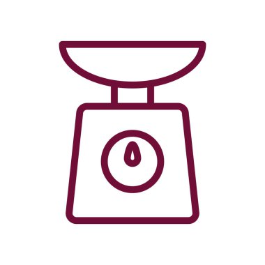 İzole edilmiş çizgi biçim ikonu vektör tasarımı