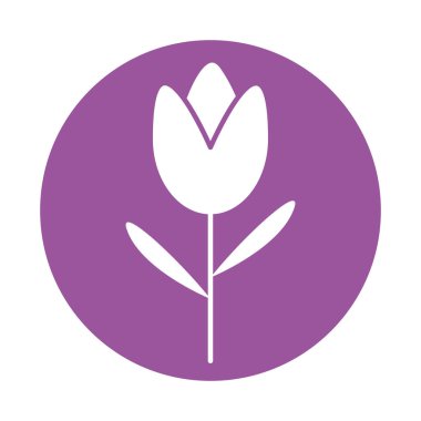 İzole edilmiş doğal çiçek bloğu biçim vektör tasarımı